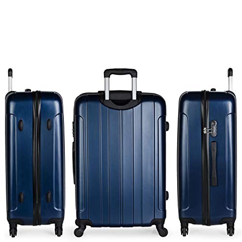ITACA - Maleta de Viaje Grande XL rígida 4 Ruedas Trolley 73 cm de abs Lisa. cómoda y Ligera. Calidad diseño Gran Capacidad. Estilo y Marca. 771170, Color Marino ITACA - Maleta de Viaje Grande XL rígida 4 Ruedas Trolley 73 cm de abs Lisa. cómoda y Ligera. Calidad diseño Gran Capacidad. Estilo y Marca. 771170, Color Marino