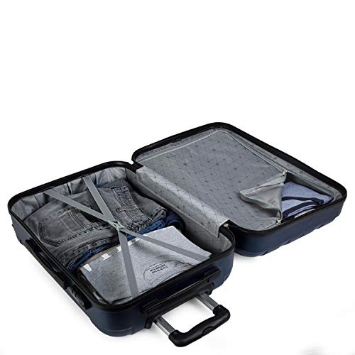 ITACA - Maleta de Viaje Grande XL rígida 4 Ruedas Trolley 73 cm de abs Lisa. cómoda y Ligera. Calidad diseño Gran Capacidad. Estilo y Marca. 771170, Color Marino ITACA - Maleta de Viaje Grande XL rígida 4 Ruedas Trolley 73 cm de abs Lisa. cómoda y Ligera. Calidad diseño Gran Capacidad. Estilo y Marca. 771170, Color Marino