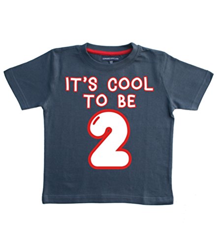 It's 2 fría A Be - palo de golf para niños azul marino con texto en inglés y T-camiseta de manga corta en tallas de la 2-3 años con un rojo y blanco diseño de impresión