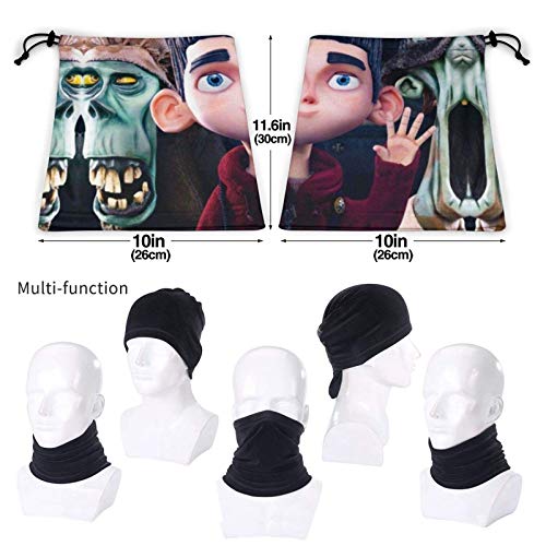 IUBBKI Halloween Pa-Ra-Norman Calentador de cuello Bandana Balaclava Cubierta facial/bufanda sin costuras IUBBKI Halloween Pa-Ra-Norman Calentador de cuello Bandana Balaclava Cubierta facial/bufanda sin costuras