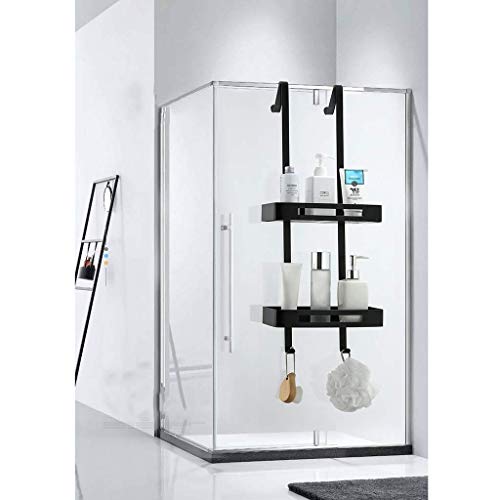 IUYJVR Estantes de 2 Niveles sobre la Puerta con Ganchos/diseño de desagüe, Acero Inoxidable 304 para baño, Ducha, Caddides, Rakcs de Almacenamiento para champú, acondicionador y cosméticos, Cana IUYJVR Estantes de 2 Niveles sobre la Puerta con Ganchos/diseño de desagüe, Acero Inoxidable 304 para baño, Ducha, Caddides, Rakcs de Almacenamiento para champú, acondicionador y cosméticos, Cana