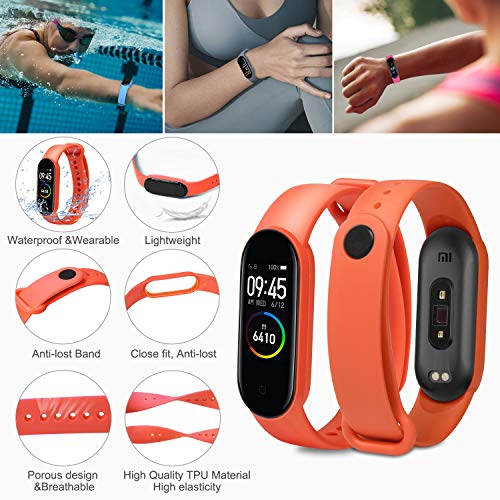 ivoler Correas Mi Band 5, 16 Piezas Pulsera para Xiaomi Mi Band 5 + 4 Piezas Protector Pantalla Correa de Repuesto Suave, Transpirable, Resistente al Sudor y Multicolor