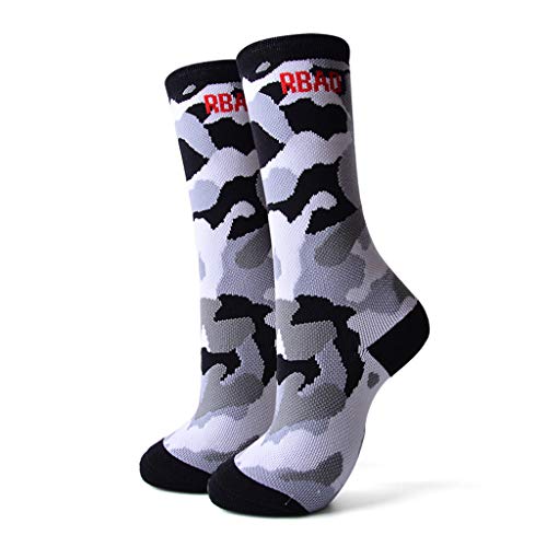 IvyH Calcetines de esquí para niños, Térmico Calcetines de Deporte Infantiles Deportes de Invierno Esquiar Tabla de Snowboard Corriendo Ciclismo Gris EU 32-34