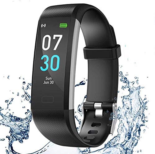 iWalker Smart Pulsera Fitness Tracker, Pulsera Actividad de Frecuencia Cardíaca, Impermeable IP68, Podómetro Deportiva Reloj para Xiaomi, Huawei, iPhone y Android