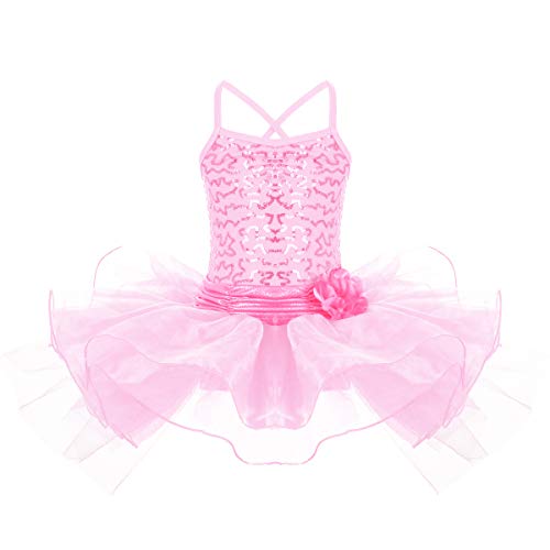 IWEMEK Maillot Vestido de Ballet de Niña de Fiestas Leotardo Tutú Algodón con Lentejuelas Brillantes Ropa de Baile de Gimnasia Infantil Cumpleaños Disfraces Princesa Danza Vestidos Rosa 6-7 Años IWEMEK Maillot Vestido de Ballet de Niña de Fiestas Leotardo Tutú Algodón con Lentejuelas Brillantes Ropa de Baile de Gimnasia Infantil Cumpleaños Disfraces Princesa Danza Vestidos Rosa 6-7 Años