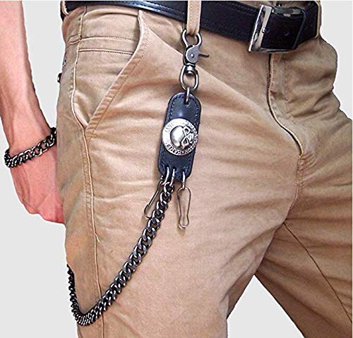 iwobi Pantalones de Hombre Cadena, Cadena para Pantalon Cadena del Cráneo del Metal del Punk Unisex Metal Punk Hip-Hop Cinturón De Moda iwobi Pantalones de Hombre Cadena, Cadena para Pantalon Cadena del Cráneo del Metal del Punk Unisex Metal Punk Hip-Hop Cinturón De Moda