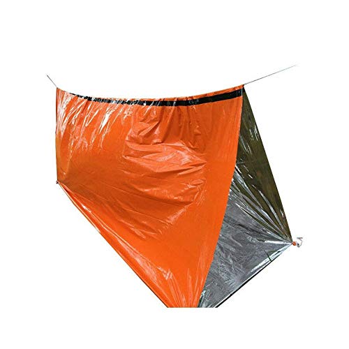 Iycorish - Manta de supervivencia impermeable térmica para saco de dormir de 2 piezas para excursiones en el camping al aire libre