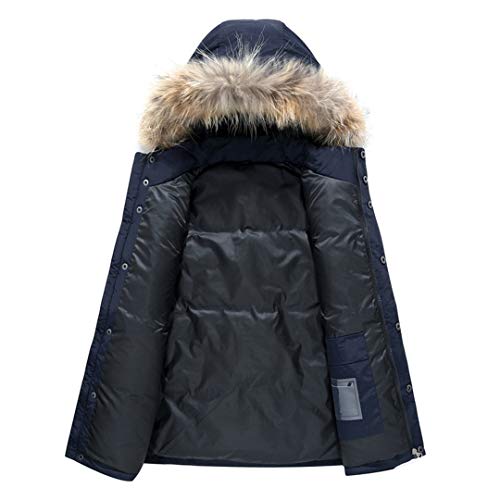 J-Tegoren Ocio la Chaqueta Abajo y los nuevos Hombres Las Mujeres Invierno Gruesa Calentamiento Corto Hight Norma Calidad Ropa Masculina Coats Casual Blue XXL