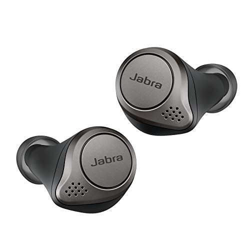Jabra Elite 75t - Auriculares Bluetooth con Cancelación Activa de Ruido y batería de larga duración, Llamadas y música verdaderamente inalámbricas - Negro Titanio