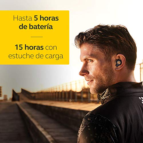 Jabra Elite Active 65t – Auriculares Deportivos Bluetooth con Cancelación Pasiva de Ruido y Sensor de Movimiento, Auténticas Llamadas Inalámbricas y Música, Azul Cobre