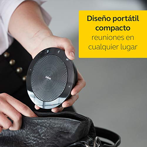 Jabra Speak 510 - Altavoz portátil para conferencias con USB y Bluetooth, compatible con PC, Smartphones y Tabletas