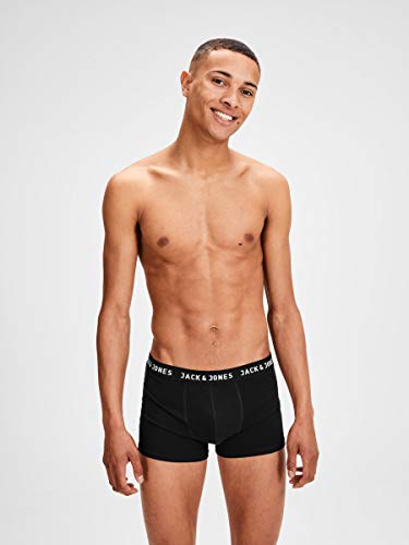 JACK & JONES JACHUEY TRUNKS 5 PACK NOOS Bóxer, Negro (Black Detail), XX-Large (Pack de 5) para Hombre