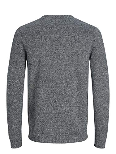 Jack & Jones Jjebasic Knit Crew Neck Noos suéter, Azul (Navy Blazer Detail: Twisted with Jet Stream), Small para Hombre