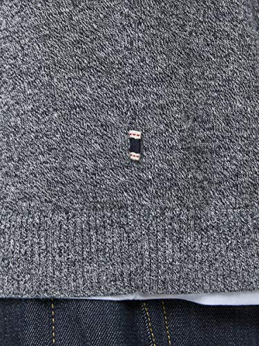 Jack & Jones Jjebasic Knit V-Neck Noos suéter, Gris (Navy Blazer Detail: Twisted with Jet Stream), Large para Hombre Jack & Jones Jjebasic Knit V-Neck Noos suéter, Gris (Navy Blazer Detail: Twisted with Jet Stream), Large para Hombre
