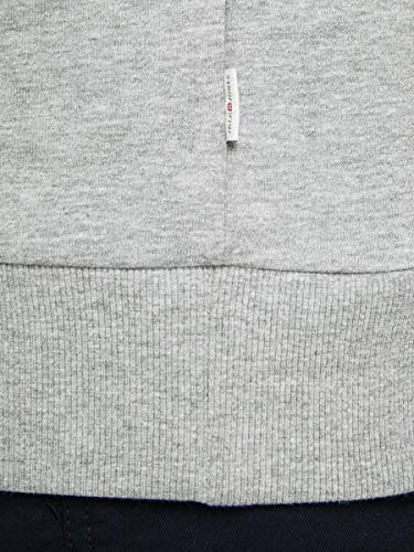 Jack & Jones Jjecorp Logo Sweat Hood Noos Capucha, Gris (Light Grey Melange Detail:Reg Fit - Melange), Large para Hombre Jack & Jones Jjecorp Logo Sweat Hood Noos Capucha, Gris (Light Grey Melange Detail:Reg Fit - Melange), Large para Hombre