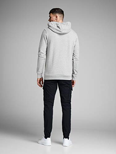 Jack & Jones Jjecorp Logo Sweat Hood Noos Capucha, Gris (Light Grey Melange Detail:reg Fit - Melange), X-Small para Hombre Jack & Jones Jjecorp Logo Sweat Hood Noos Capucha, Gris (Light Grey Melange Detail:reg Fit - Melange), X-Small para Hombre