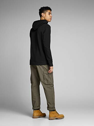 Jack & Jones Jjecorp Logo Sweat Hood Noos Capucha, Negro (Blackschwarz), Small para Hombre Jack & Jones Jjecorp Logo Sweat Hood Noos Capucha, Negro (Blackschwarz), Small para Hombre