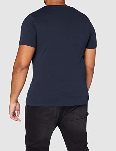 Jack & Jones Jjecorp Logo tee SS Crew Neck Noos Camiseta, Azul (Navy Blazer Detail: Slim Fit), X-Large para Hombre