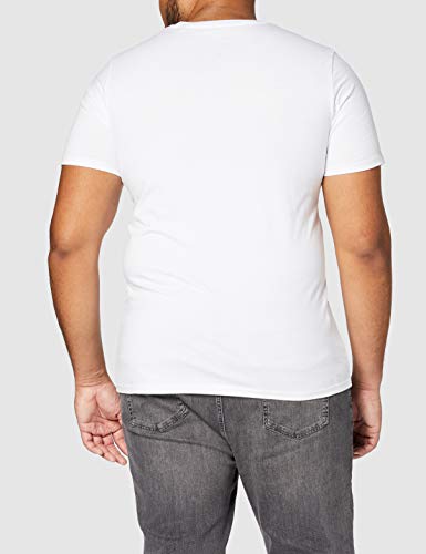 Jack & Jones Jjecorp Logo tee SS Crew Neck Noos Camiseta, Blanco (White Detail: Slim Fit), Large para Hombre Jack & Jones Jjecorp Logo tee SS Crew Neck Noos Camiseta, Blanco (White Detail: Slim Fit), Large para Hombre