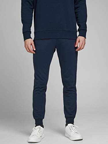 Jack & Jones Jjigordon Jjshark Sweat Pants Viy Noos Pantalones de Deporte, Azul (Navy Blazer Navy Blazer), W (Tamaño del Fabricante: M) para Hombre