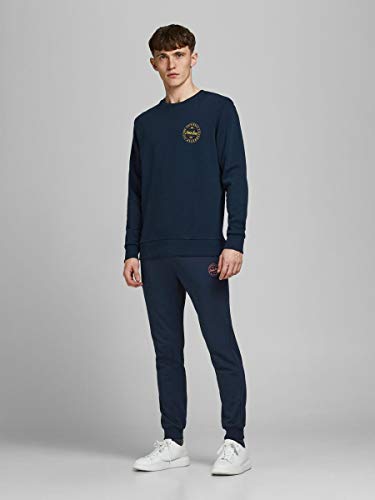 Jack & Jones Jjigordon Jjshark Sweat Pants Viy Noos Pantalones de Deporte, Azul (Navy Blazer Navy Blazer), W (Tamaño del Fabricante: M) para Hombre