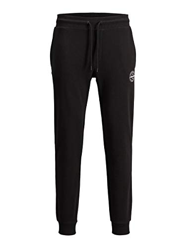 Jack & Jones Jjigordon Jjshark Sweat Pants Viy Noos Pantalones de Deporte, Negro (Negro Negro), W (Tamaño del Fabricante: M) para Hombre