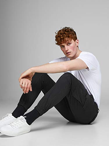 Jack & Jones Jjipaul Jjflake AKM 542 Noos Pantalones, Negro (Black Black), 32W / 30L para Hombre Jack & Jones Jjipaul Jjflake AKM 542 Noos Pantalones, Negro (Black Black), 32W / 30L para Hombre
