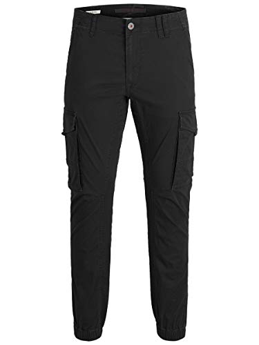Jack & Jones Jjipaul Jjflake AKM 542 Noos Pantalones, Negro (Black Black), 32W / 30L para Hombre Jack & Jones Jjipaul Jjflake AKM 542 Noos Pantalones, Negro (Black Black), 32W / 30L para Hombre