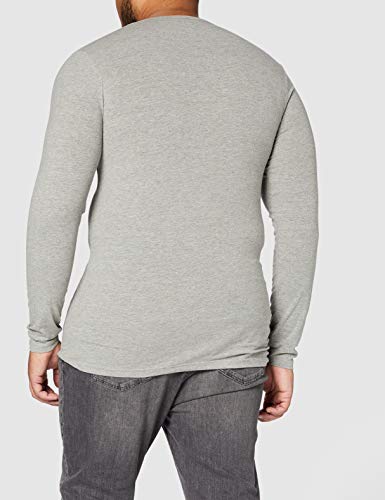 Jack & Jones Storm Sweat - Camiseta de manga larga con cuello redondo para hombre, Grau (LIGHT GREY MELANGE JJ LIGHT GREY MELANGE), 54