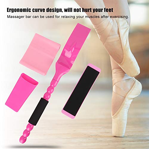 Jacksking Ballet Foot Stretcher Set Stretcher Foot con Correa de tracción Accesorio de Entrenamiento para Ballet Gymnastics Yoga Cheer, Mejora la Forma del Arco y la flexibilidad