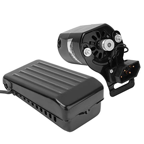 Jadpes Piezas del Pedal del Motor de la máquina de Coser, Juego de Kit de Motor de la máquina de Coser y Pedal de 180 W Piezas de la máquina de Coser doméstica para Uso doméstico(Enchufe d