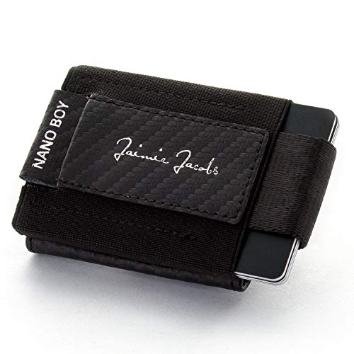 JAIMIE JACOBS Cartera Hombre Nano Boy Pocket Cartera Minimalista Slim Wallet Cartera Clip Cartera Pequeña Tarjetera Fina Pinza para Billetes Billetero para Hombres (Carbon) JAIMIE JACOBS Cartera Hombre Nano Boy Pocket Cartera Minimalista Slim Wallet Cartera Clip Cartera Pequeña Tarjetera Fina Pinza para Billetes Billetero para Hombres (Carbon)