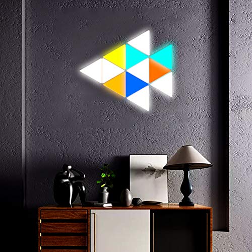 JAKROO Colores Aplicación Controlada por Voz Paneles de Luz, Luz LED de Empalme Inteligente, para Decoración de Fiesta JAKROO Colores Aplicación Controlada por Voz Paneles de Luz, Luz LED de Empalme Inteligente, para Decoración de Fiesta
