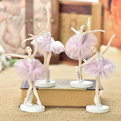 Jambala Bailarín de Ballet Baile de la Muchacha púrpura carácter de Regalo de cumpleaños Decoración (Color : D)