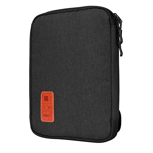 Jamber Electrónico Organizador de Cable Accesorios Bolsa para Cables Estuche Cables, para Cargador, Banco de energía, Tarjeta de Memoria,Negro Jamber Electrónico Organizador de Cable Accesorios Bolsa para Cables Estuche Cables, para Cargador, Banco de energía, Tarjeta de Memoria,Negro