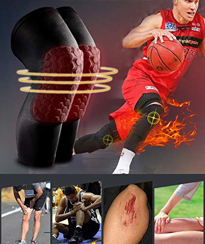 JAMETAI Rodillera Deportiva Extensible CompresiĂłn(M),Mangas de Pierna Transpirable Soporte Deportivo y Protector para Rodillas,Adecuado para Baloncesto Voleibol Correr FĂștbol Rugby,etc JAMETAI Rodillera Deportiva Extensible CompresiĂłn(M),Mangas de Pierna Transpirable Soporte Deportivo y Protector para Rodillas,Adecuado para Baloncesto Voleibol Correr FĂștbol Rugby,etc