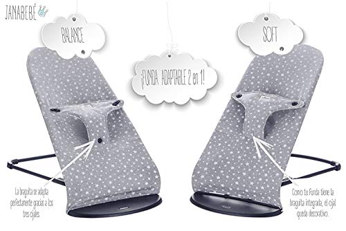 Janabebe Funda para Hamaca Babybjorn Soft, Balance (White Star) Janabebe Funda para Hamaca Babybjorn Soft, Balance (White Star)