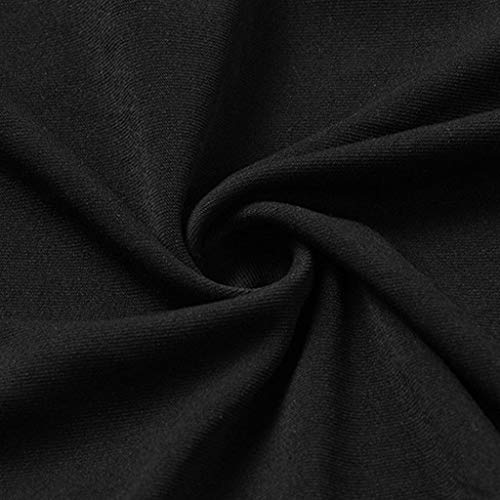 Janly Clearance Sale - Gargantilla para mujer, cuello alto, con mangas en jaula, para verano (negro-3XL) Janly Clearance Sale - Gargantilla para mujer, cuello alto, con mangas en jaula, para verano (negro-3XL)