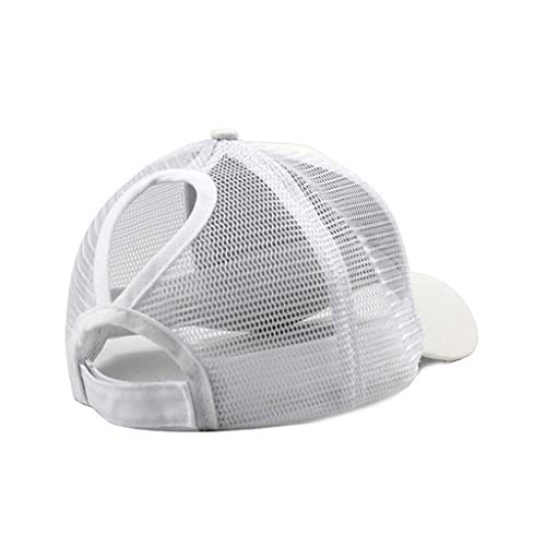 Janly Liquidación Venta Sombrero, Caballo Desordenado Bollos Camioneros Plain Baseball Visor Gorra Unisex Glitter Sombrero (Blanco) Janly Liquidación Venta Sombrero, Caballo Desordenado Bollos Camioneros Plain Baseball Visor Gorra Unisex Glitter Sombrero (Blanco)