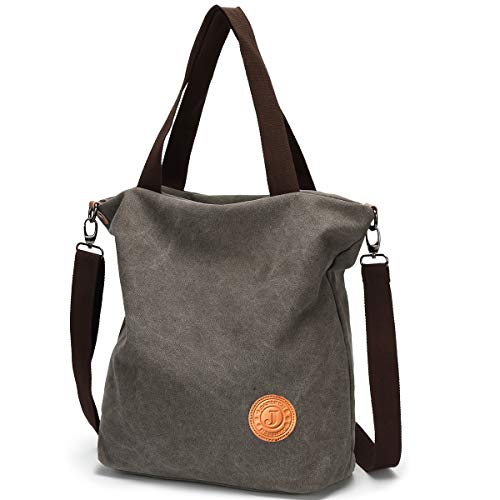 JANSBEN Bolsos Mujer,Bolsos Bandolera de Lona Casual Bolso de Hombro Grandes Mensajero Bolsa Shopper Tote Escuela JANSBEN Bolsos Mujer,Bolsos Bandolera de Lona Casual Bolso de Hombro Grandes Mensajero Bolsa Shopper Tote Escuela