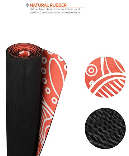 JAP Sports - Colchoneta Antideslizante para Gimnasia, Pilates y Yoga con Correa de Transporte - Colchoneta y Toalla 2 en 1 - Caucho Natural Ecológico - Ideal para Todo Tipo de Yoga 1830x680x3mm - Hy