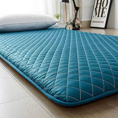 Japonés Tatami Colchón Futón, Plegable Colchón Futón Múltiples Tamaños Espesar Colchón Estudiante Dormitorio Camping Sleeping Pad -绿-150x200cm(59x79inch)