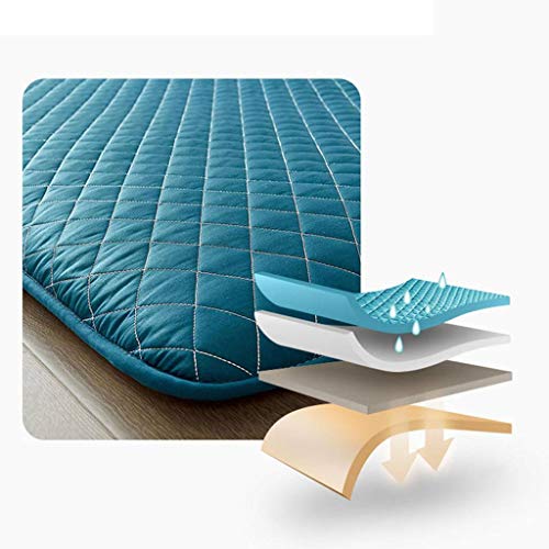 Japonés Tatami Colchón Futón, Plegable Colchón Futón Múltiples Tamaños Espesar Colchón Estudiante Dormitorio Camping Sleeping Pad -绿-150x200cm(59x79inch)