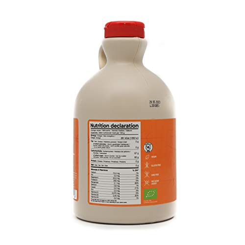 Jarabe de arce BIO - Grado A (Dark, Robust taste) - 1 litro (1,35 Kg) - Miel de arce biológico - Sirope de arce - Organic maple syrup Jarabe de arce BIO - Grado A (Dark, Robust taste) - 1 litro (1,35 Kg) - Miel de arce biológico - Sirope de arce - Organic maple syrup