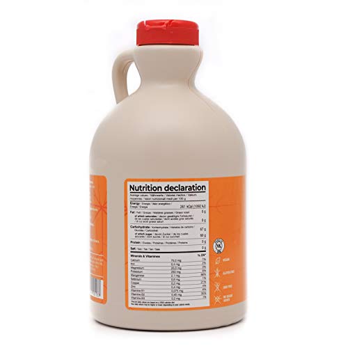 ⭐Jarabe de arce Grado A (Dark, Robust taste) - 1 litro (1,35 Kg) - Miel de arce - Sirope de Arce - Original maple syrup