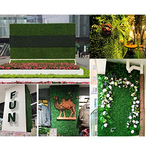 Jardín Vertical Artificial Pared Césped Planta Flor Cesped Plantas Guirnalda Decorativa para Decoración Hogar de pared Escalera Ventana Balcón Valla Jardín Boda Mesa Fiesta Interior y Exter