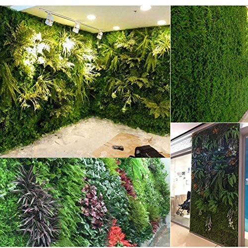 Jardín Vertical Artificial Pared Césped Planta Flor Cesped Plantas Guirnalda Decorativa para Decoración Hogar de pared Escalera Ventana Balcón Valla Jardín Boda Mesa Fiesta Interior y Exter