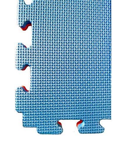 Jardin202 Espesor: 20mm - Lote x10 losetas Tatami Puzzle - Rojo/Azul