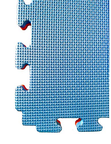 Jardin202 Espesor: 20mm - Lote x10 losetas Tatami Puzzle - Rojo/Azul Jardin202 Espesor: 20mm - Lote x10 losetas Tatami Puzzle - Rojo/Azul