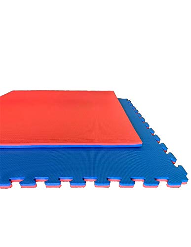 Jardin202 Espesor: 20mm - Lote x10 losetas Tatami Puzzle - Rojo/Azul